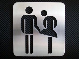 Toilet Symbol Door Sign Restrooms Unisex Bathroom Funny Nice 