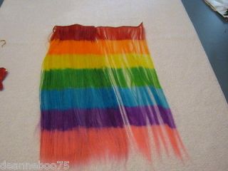 rainbow hair extensions in Wigs, Extensions & Supplies