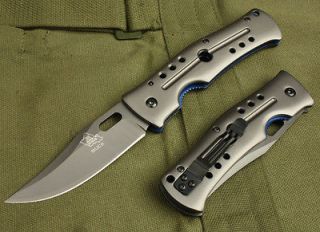   Titanium Tactical Saber Survival Hunting Lock Folding Knife Kcq62