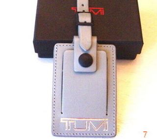 TUMI 92170 GRAY BRIEFCASE OR LUGGAGE TAGS NEW WITH GIFT BOX