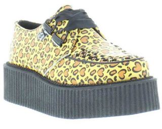 Genuine A8145 Mondo Hi Creeper Womens Shoes Leopard Black Size 