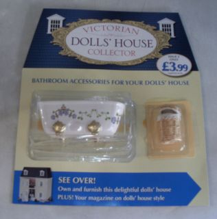   Dolls House Collector magazine Issue #2 with bath & linen basket
