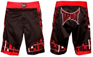 Tapout Ultimate Fighter Team GSP Fight Shorts Black/Red With Tags
