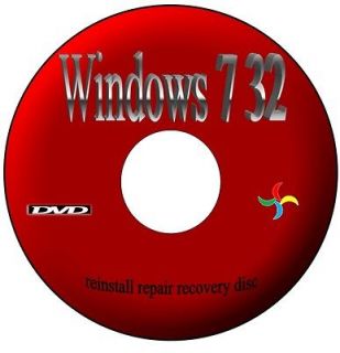 WINDOWS 7 X32 PROFESSIONAL SPANISH REPAIR BOOT CD~DISC RECOVERY~FIX PC 