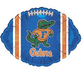 Florida Gators NCAA Team 18 Football Shaped Party Mylar Foil Balloon 