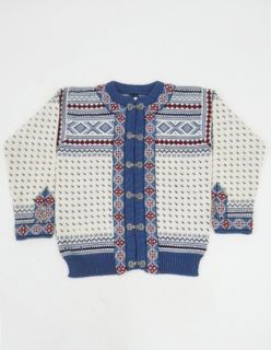 Vintage 80s DALE OF NORWAY Wool WINTER Norwegian KNIT Cardigan SKI 