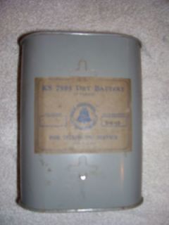 vintage telephone battery ks 7595 dry cell battery 1950 time
