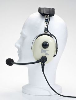 Pilots Aircraft Aviation Gel Headset (Free CarryCase) in White