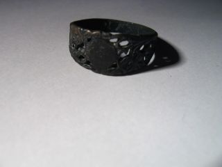 Post Medieval Ring With Amazaing Ornaments Good Condition #283