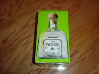 patron silver bottle cork and box 750ml tequila empty time