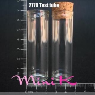 10 1000p clear glass bottle cork 18ml test tube 2270