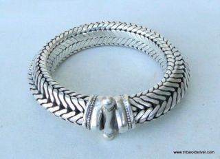 Traditional design solid silver rope chain Bracelet Ind