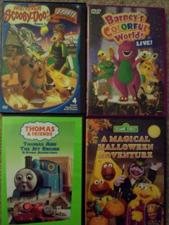 Barney, Sesame Street, Thomas and Friends, Whats New Scooby Doo DVD 