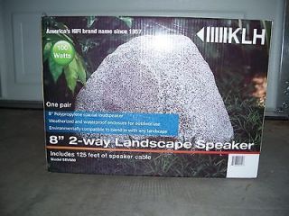 NEW KLH Pair of Outdoor Rock Speakers PAIR HUGE Speckled Granite 