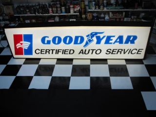   Certified Auto Service 2 sided Lighted Sign Display HUGE 6 Long