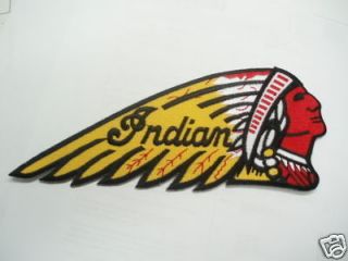 newly listed indian motorcycle jacket patch head dress time left