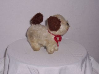 Vintage Wind up Puppy DOG ~ TLC, Works ~ Replacement Key ~ CUTE 