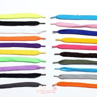Pair 20 Color New Fashion Coloured Shoe/Boot Lace 110 CM Shoelaces