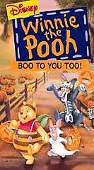 Winnie the Pooh   Boo to You Too VHS, 1997
