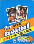 1992 92 93 TOPPS SERIES 1 NBA RACK JUMBO BOX   MICHAEL JORDAN/LARRY 