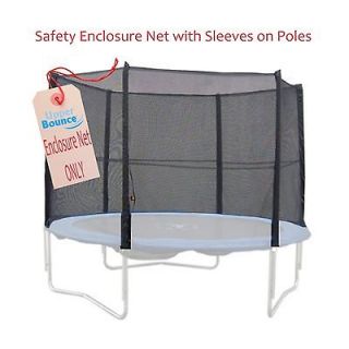 14 FT. Trampoline Enclosure Net Fits 14 Round Frames Using 6 Straight 