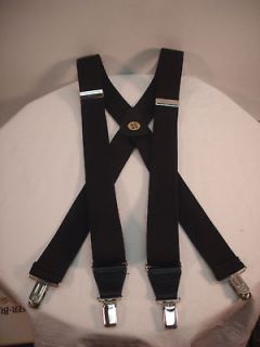 new men s 1 5 black bostonian suspenders made in the usa