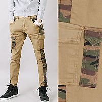   military camouflage pandex beige skinny jeans more options trouser