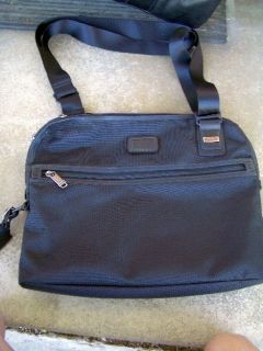 tumi new $ 195 myer slim cross body bag briefcase