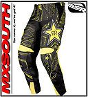 MSR Rockstar Motocross ATV Enduro Pants Black Yellow Size Adult 28