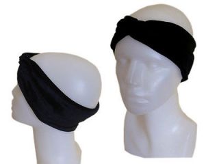 black velour headband turban