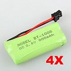 4X Cordless Phone Rechargeable Battery for Uniden BT 1008 800mAh Green