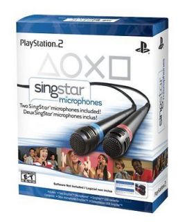 newly listed playstation 2 singstar wired microphones 