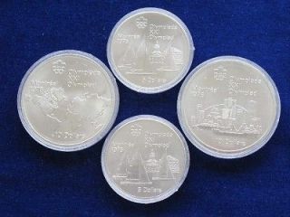 1976 canada olympic set first series bu four coin set