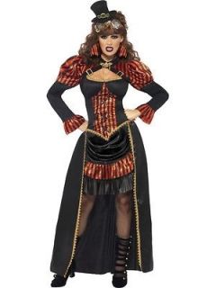 steampunk victorian vampiress adult costume new halloween delivery 