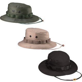 Military Rip Stop Boonie Hats (Wide Brim Army Head Gear, Australian 