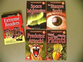 Lot/Box set 4 Level 3 Readers books Space/Weird Plants  