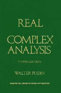 Real and Complex Analysis by Walter Rudin 1986, Hardcover, Revised 