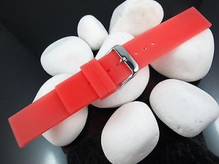   Rubber Band diving Watch Strap Peach Red Deside Replacement Parts