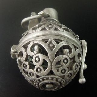 19mm dark silver tone brass locket pendants 2pcs from china