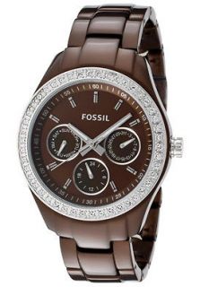 Fossil Watch ES2949 Womens Stella Brown Dial Brown Aluminum