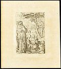 Antique Religious Print JOHN THE BAPTIST PREACHI​NG Wier