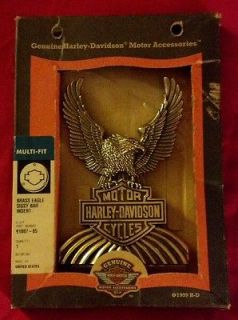 Harley Davidson Solid Brass Eagle Sissy Bar Insert OEM #91807 85