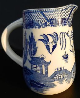 Blue Willow Pattern Pitcher/Jug. Marked Japan 6 inches high 1 pound 