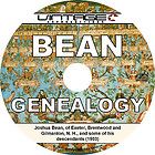 BEAN Family Name {1903} Tree History Genealogy Biography ~ Book on CD