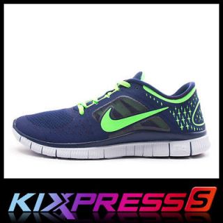 Nike Free Run+ 3 [510642 404] Running Light Midnight/Electric Green 