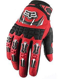   Red Cycling Dirt Bike Mountain Bicycle Full Finger Motorcycle Gloves L