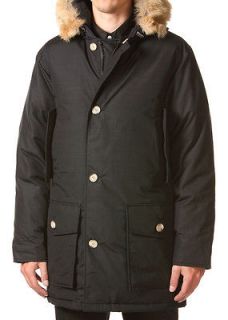 NEW Woolrich Arctic Parka Black XL Made in USA 8243 Down Coat