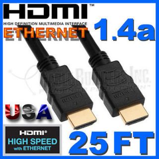   SPEED HDMI CABLE WITH ETHERNET 1.4 BLURAY HDTV PS3 XBOX 360 ELITE 1.4a