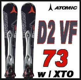 11 12 Atomic D2 VF 73 Skis 167cm w/XTO 12 NEW 