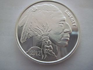 two 2012 one ounce silver buffalo round 999 fine time